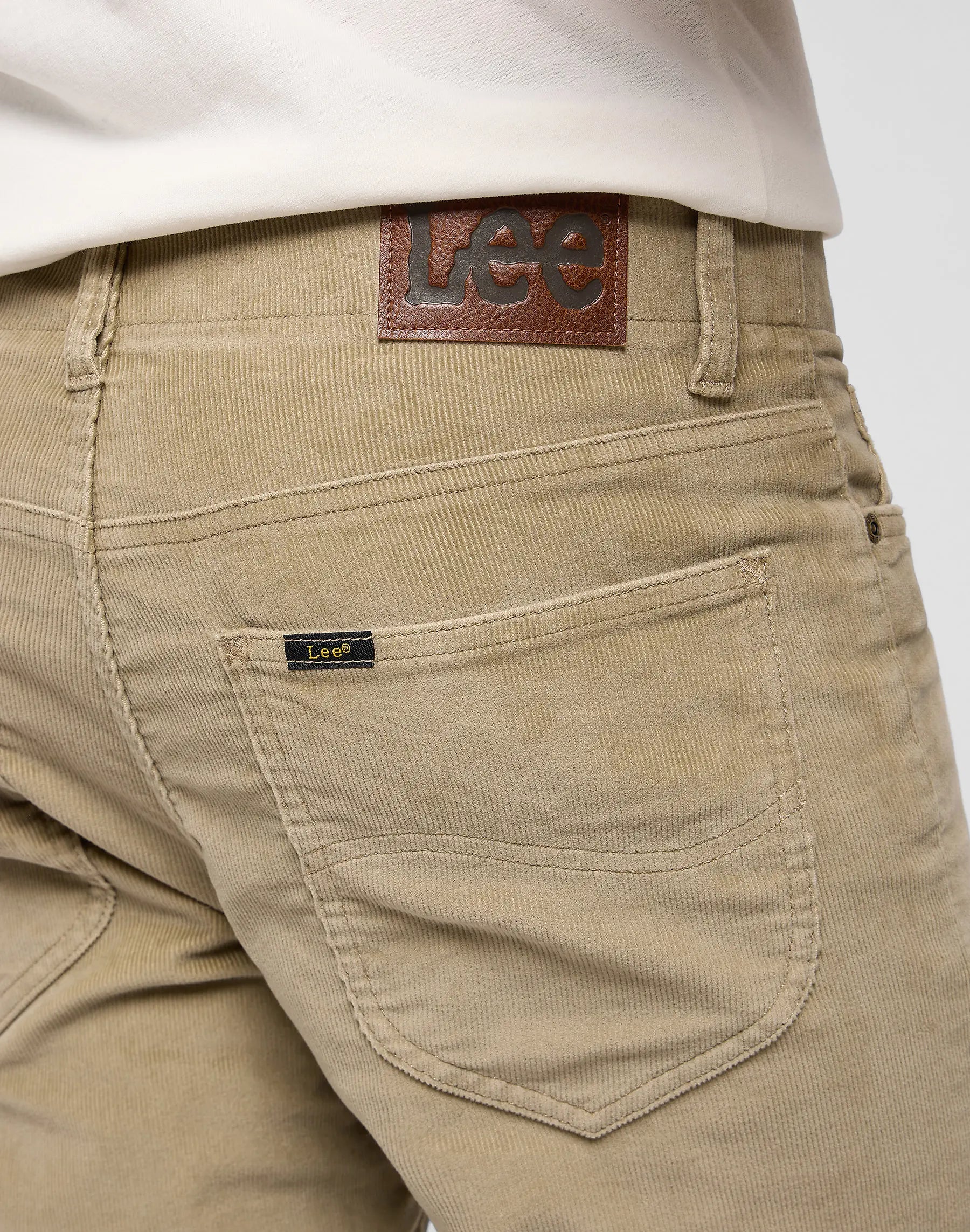 MESKIE SPODNIE LEE SLIM FIT MVP OSCAR KHAKI 112370603