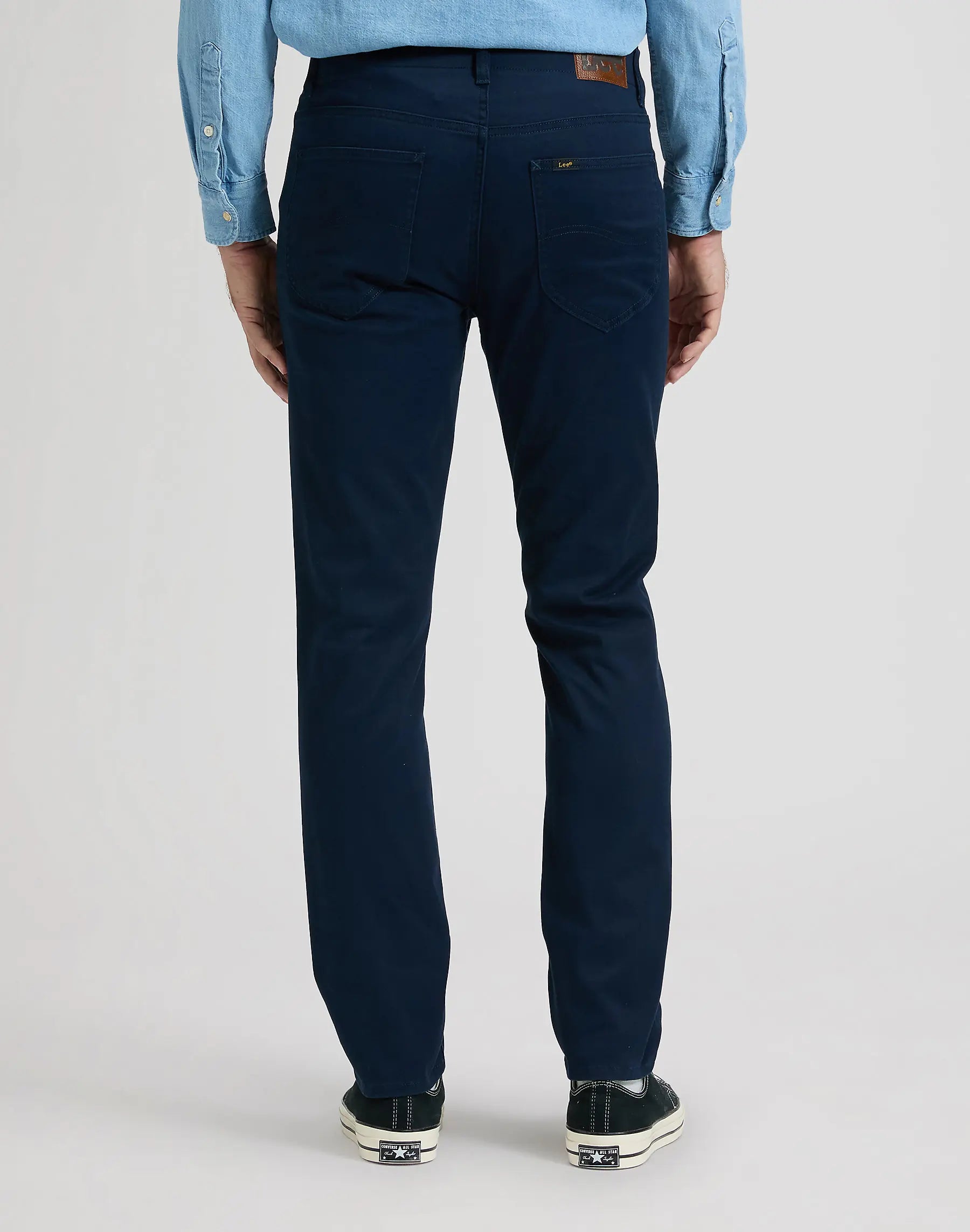 MESKIE SPODNIE LEE SLIM FIT MVP RIVET NAVY 112376323
