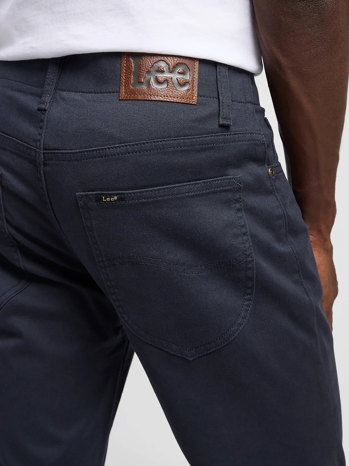 Męskie Spodnie Lee Straight Fit MVP Navy 112332274