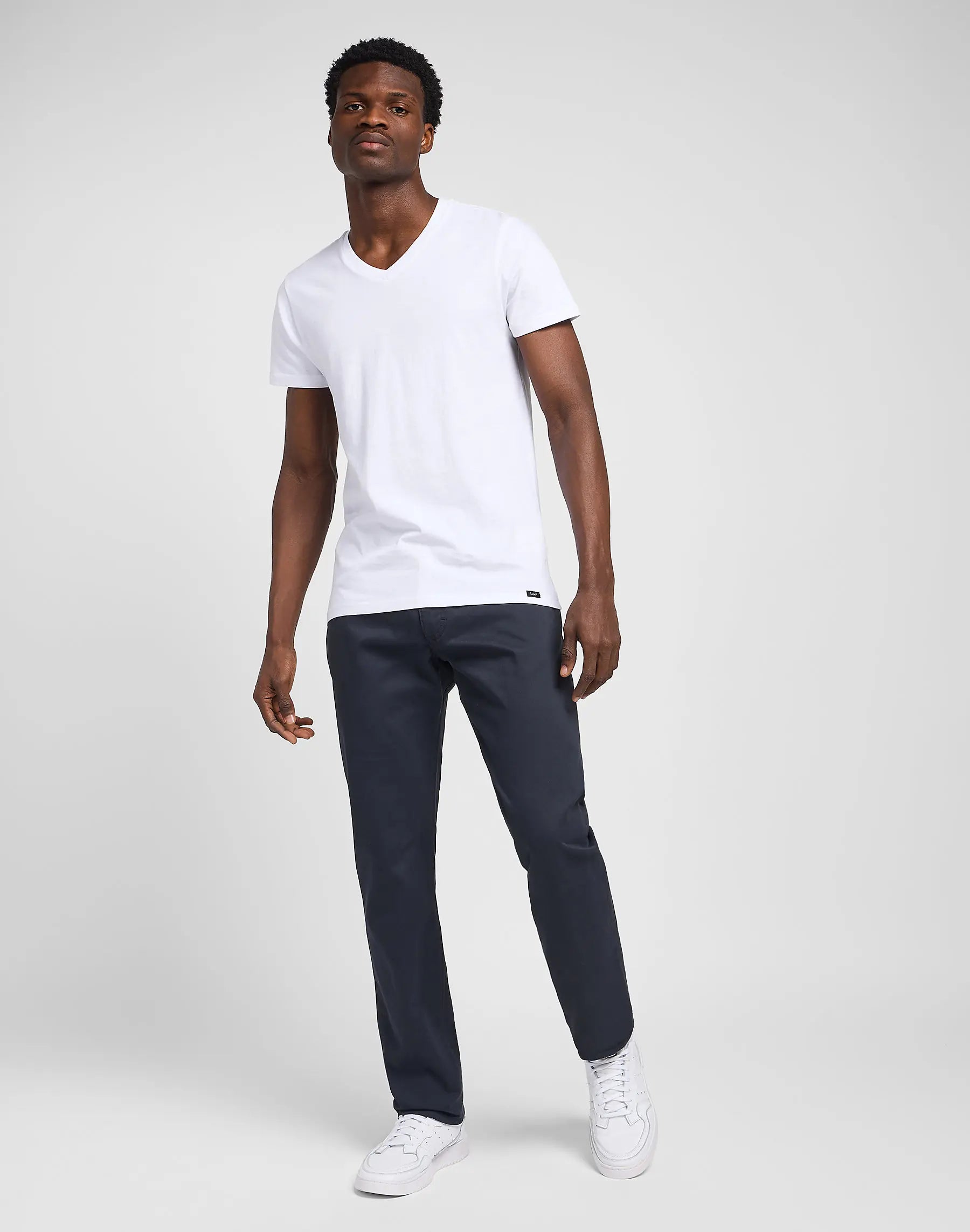 Męskie Spodnie Lee Straight Fit MVP Navy 112332274