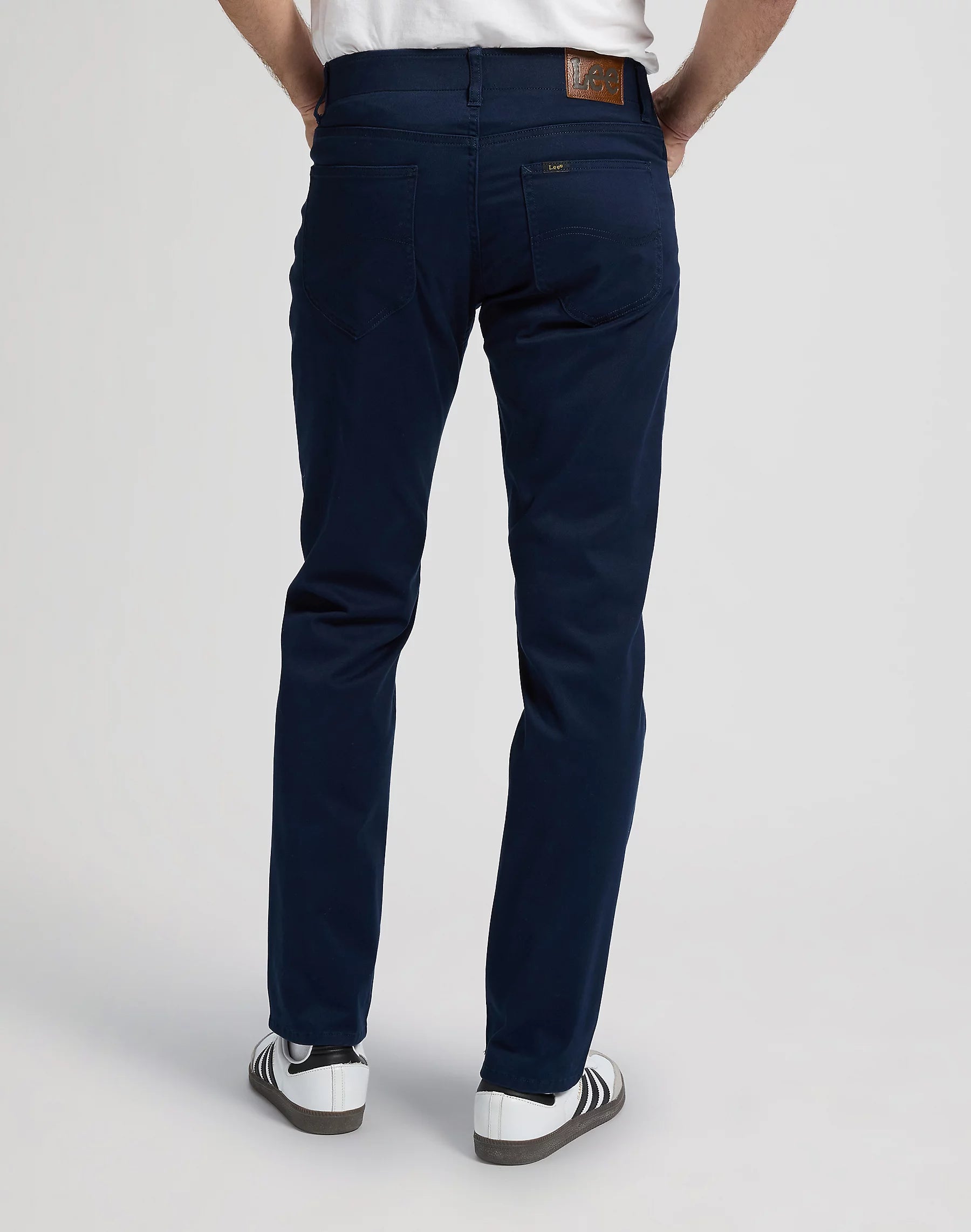 Męskie Spodnie Lee Straight Fit MVP Rivet Navy 112376326