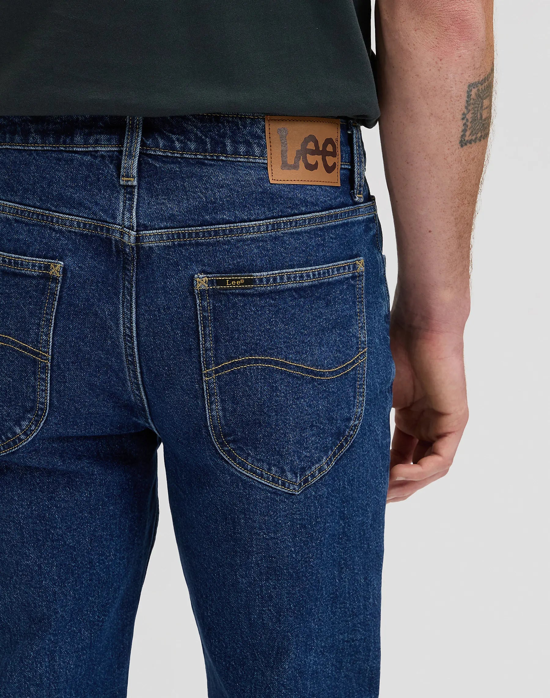 MESKIE SPODNIE LEE WEST INDIGO WARP 112376401