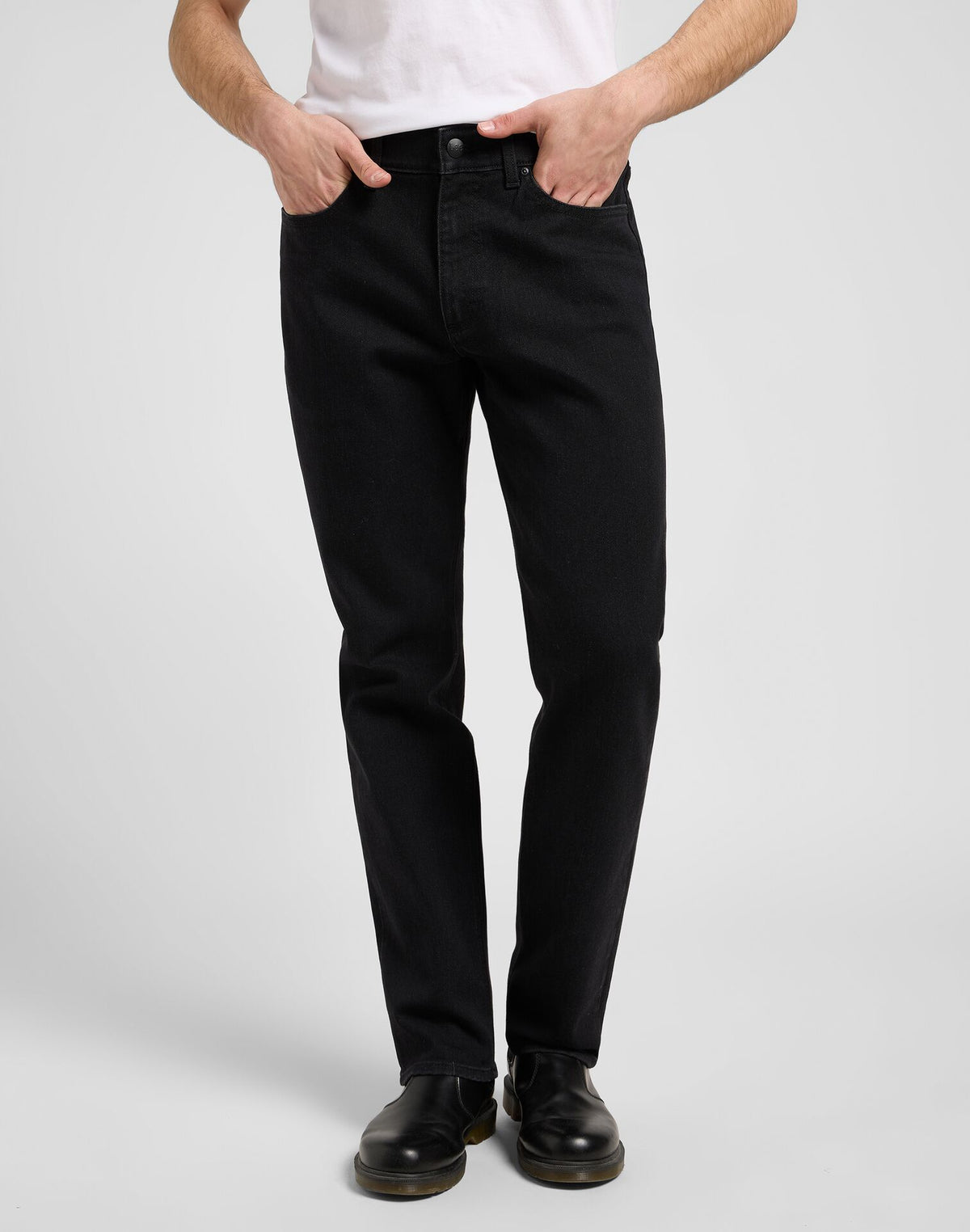 Męskie Spodnie Lee X Straight Midnight Black 112371282