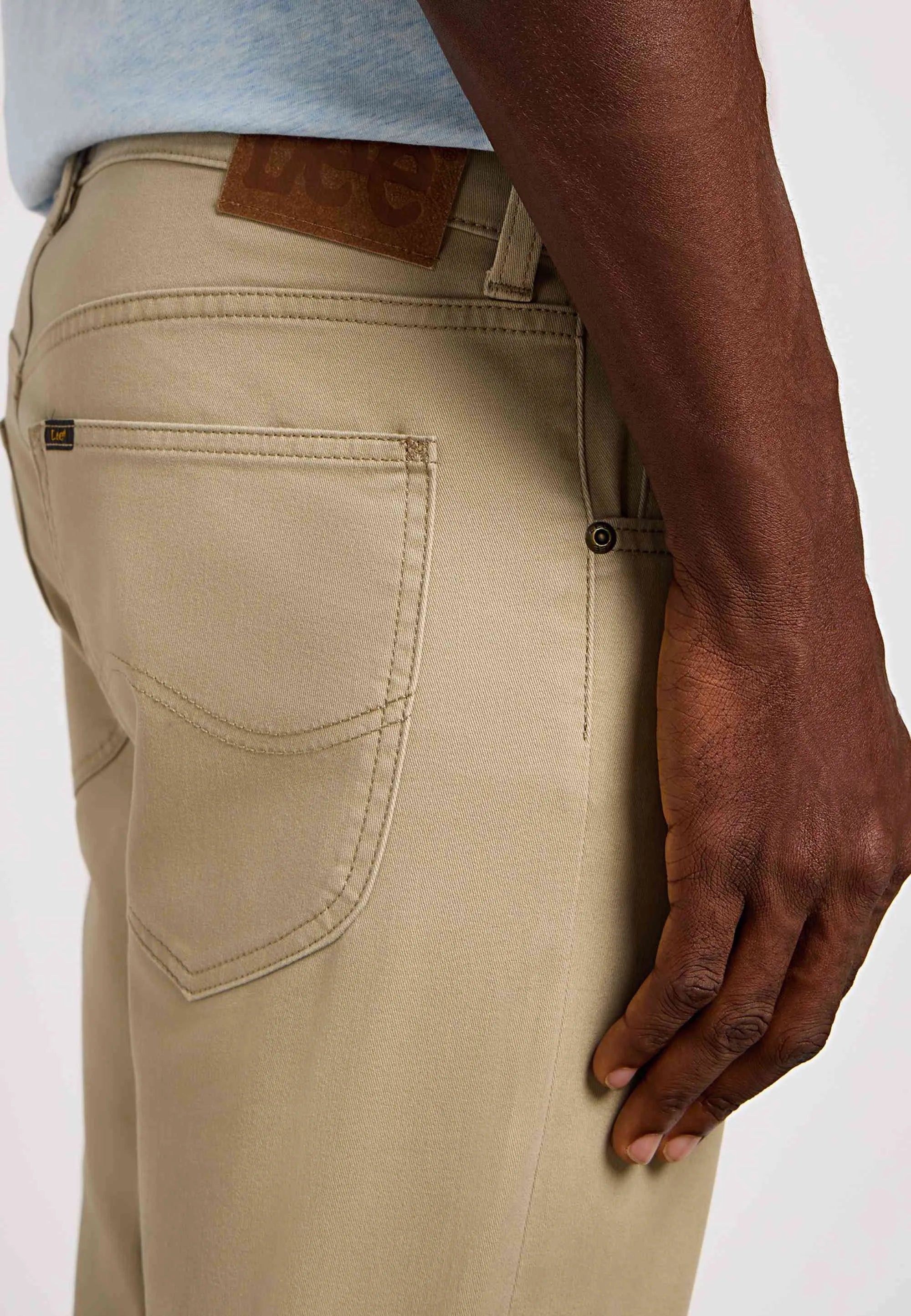 Spodnie Męskie Materiałowe Lee Daren Zip Fly Kansas City Khaki 112349219