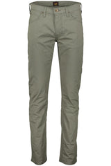Męskie Spodnie Materiałowe Lee Daren Zip Fly Olive Grove 112349266