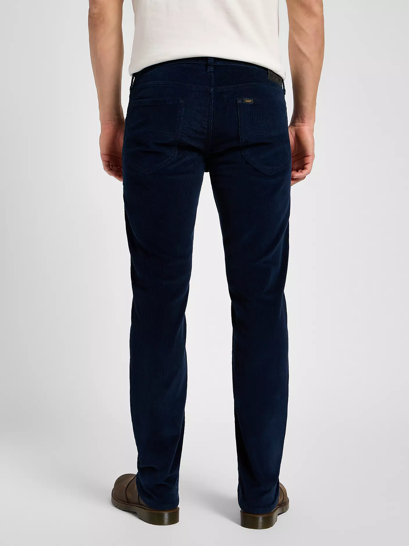 MĘSKIE SPODNIE MATERIAŁOWE LEE DAREN ZIP FLY RIVET NAVY 112355815