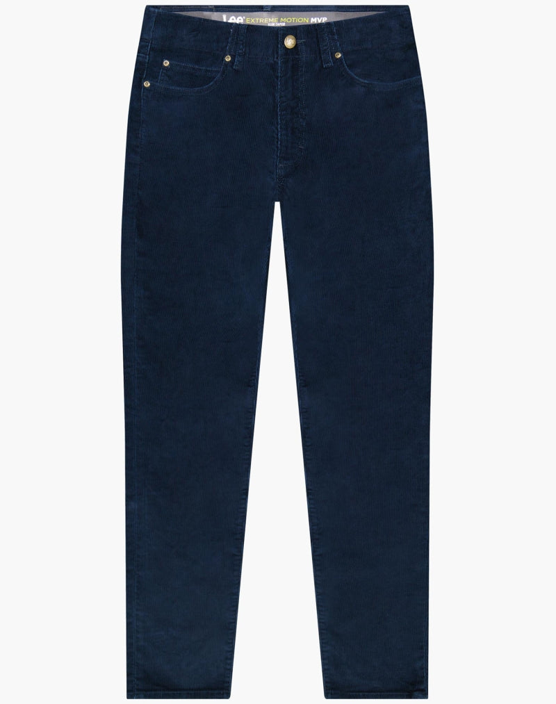 Męskie Spodnie Materiałowe Lee Daren Zip Fly Rivet Navy 112373981