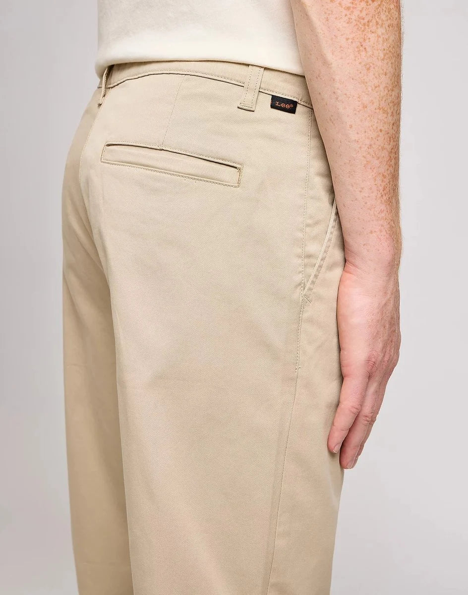Męskie Spodnie Materiałowe Lee Regular Chino Stone 112342929