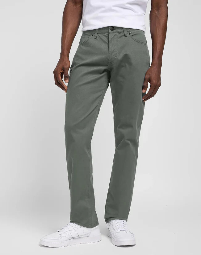 Spodnie Męskie Materiałowe Lee Straight Fit MVP Olive Grove 112349250