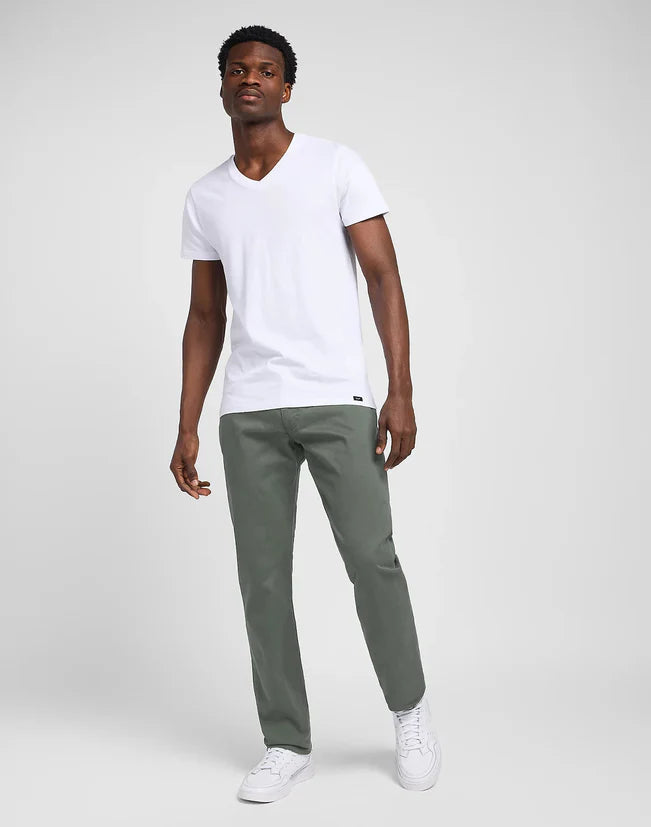 Spodnie Męskie Materiałowe Lee Straight Fit MVP Olive Grove 112349250