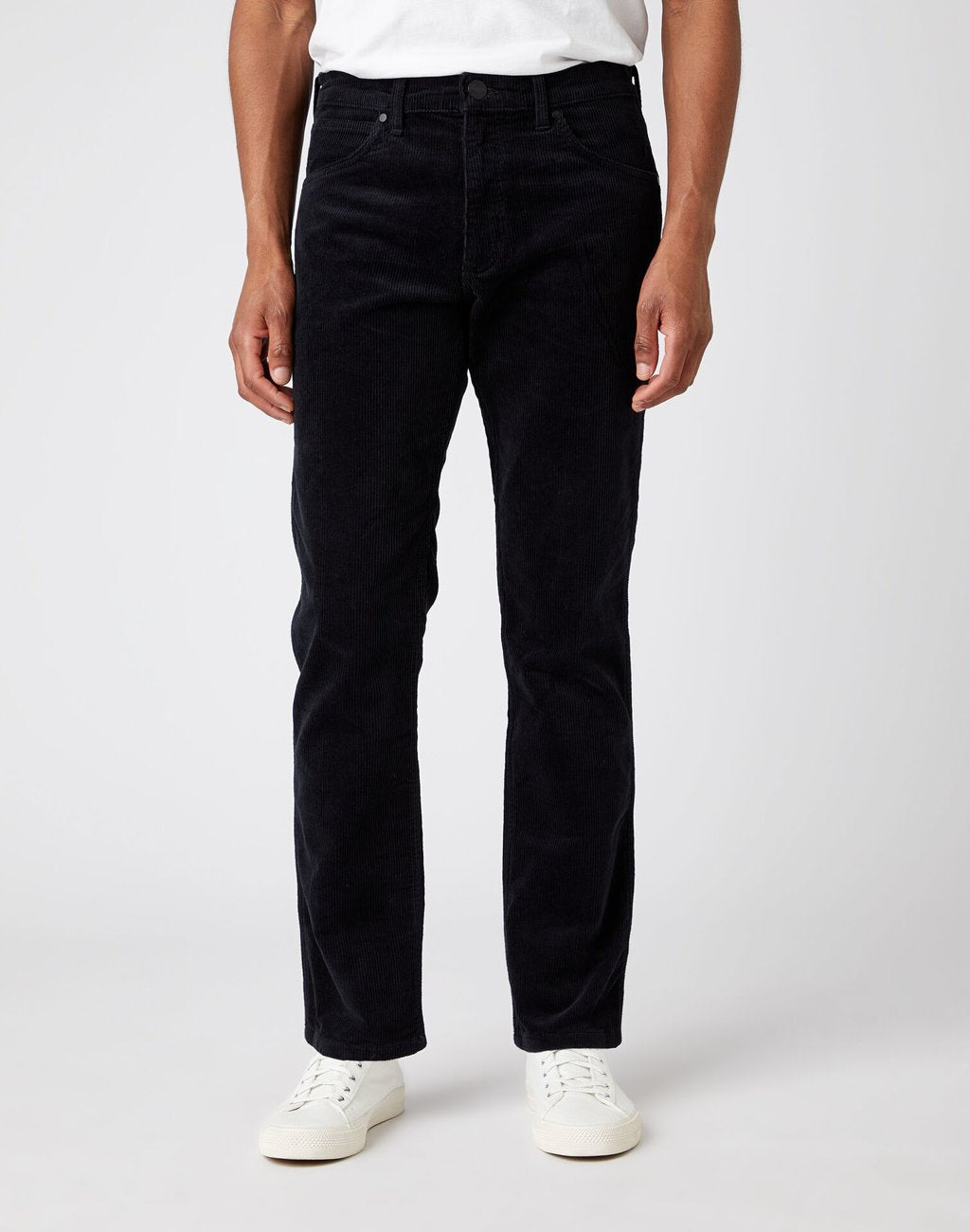 MĘSKIE SPODNIE MATERIAŁOWE WRANGLER GREENSBORO BLACK W15QA2100 112141182