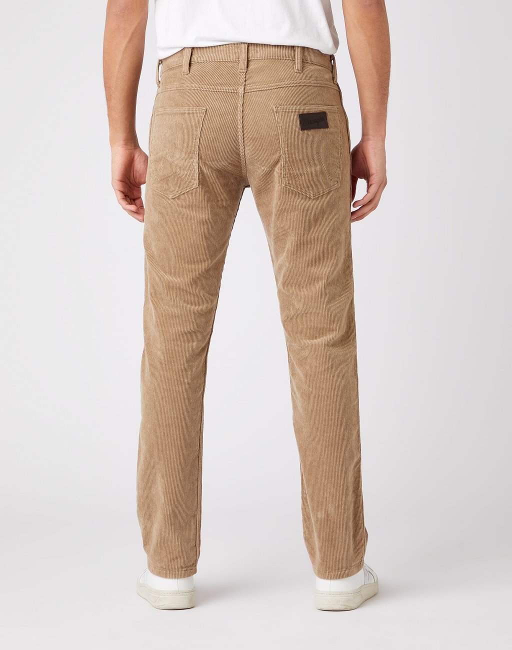 MĘSKIE SPODNIE MATERIAŁOWE WRANGLER GREENSBORO FLAX W15QA2C04 112141185