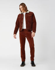 MĘSKIE SPODNIE MATERIAŁOWE WRANGLER GREENSBORO GINGER W15QA2A15 112141183