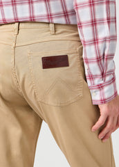 Męskie Spodnie Materiałowe Wrangler Greensboro Plaza Taupe 112362345