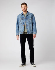 MĘSKIE SPODNIE MATERIAŁOWE WRANGLER TEXAS SLIM NAVY W12SEC114 112141147