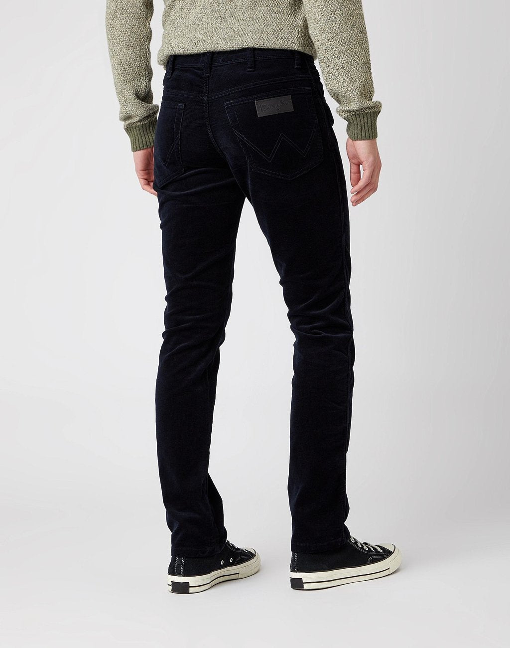 MĘSKIE SPODNIE MATERIAŁOWE WRANGLER TEXAS SLIM NAVY W12SEC114 112141147