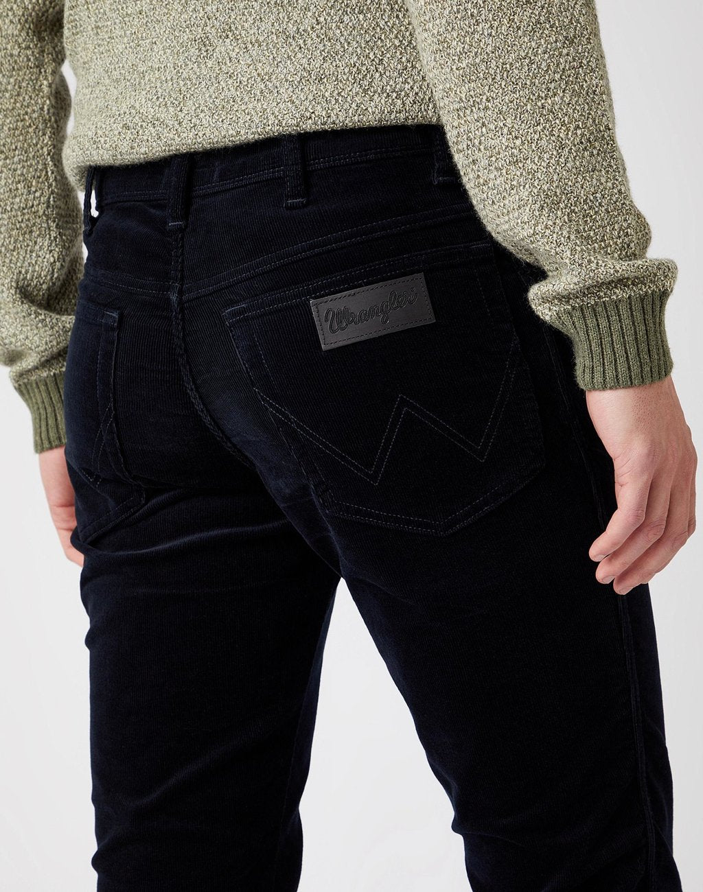 MĘSKIE SPODNIE MATERIAŁOWE WRANGLER TEXAS SLIM NAVY W12SEC114 112141147