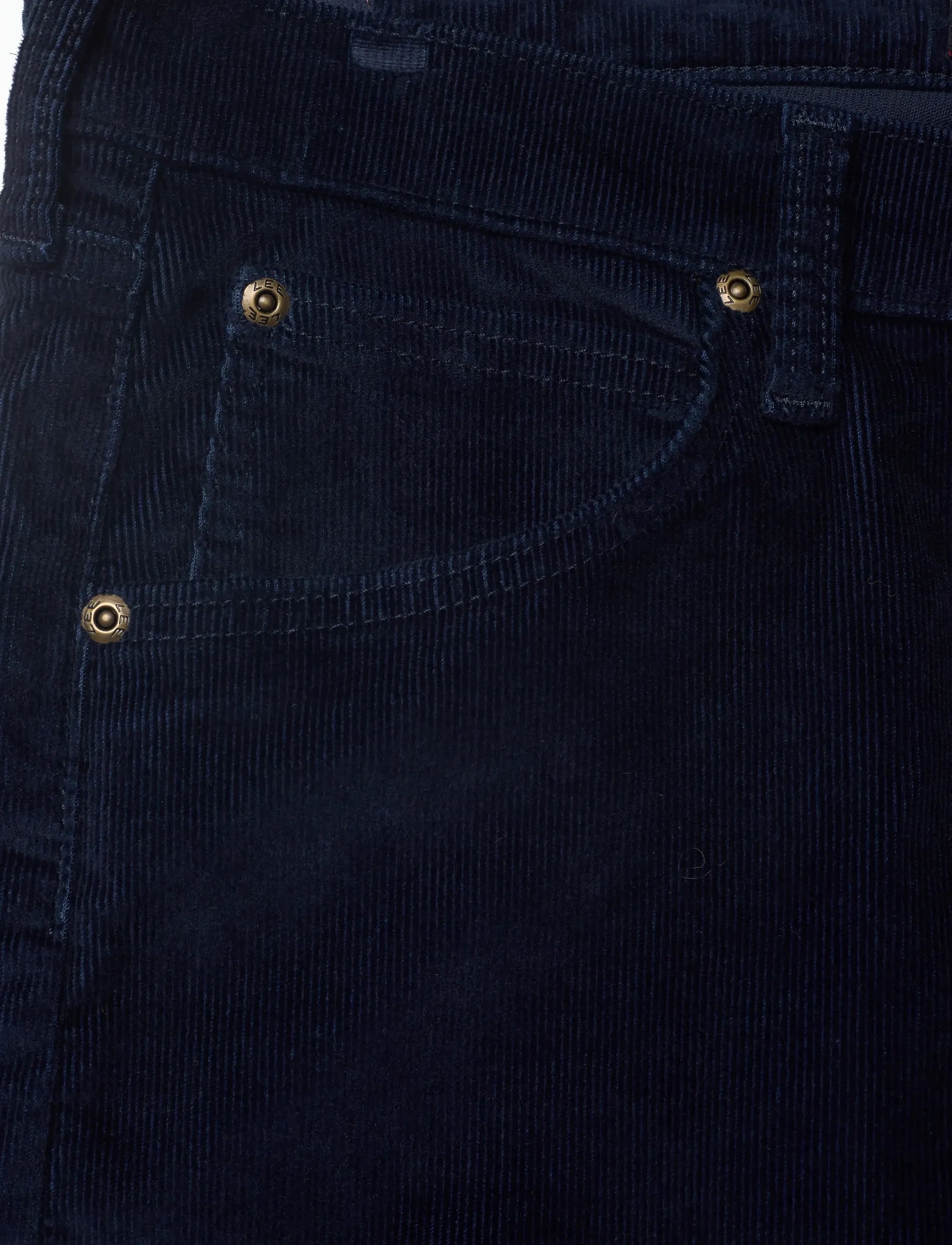 MĘSKIE SPODNIE SZTRUKSOWE LEE DAREN ZIP FLY RIVET NAVY 112373981