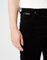 MĘSKIE SPODNIE SZTRUKSOWE WRANGLER TEXAS SLIM BLACK W12SEC100 112141146