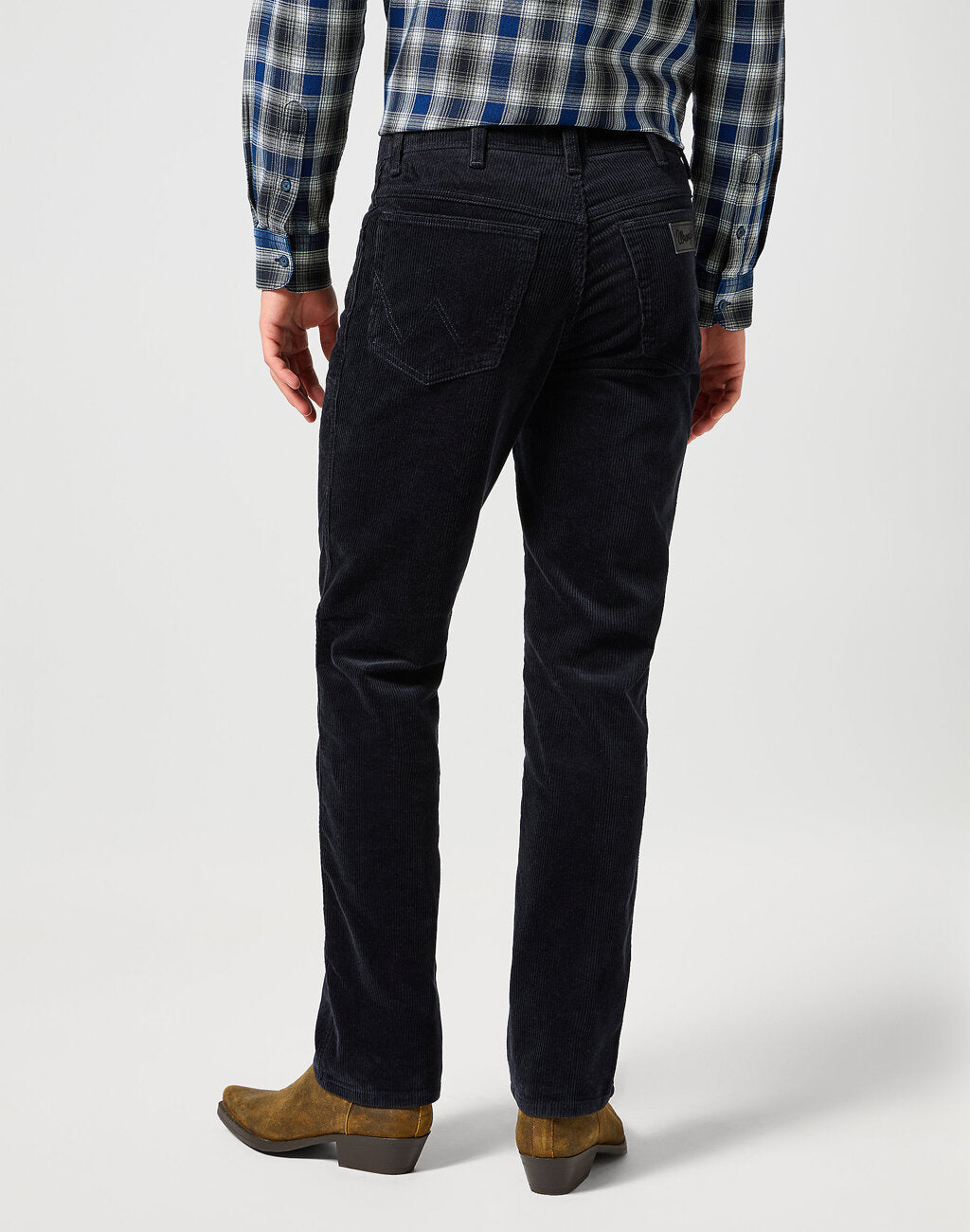 MĘSKIE SPODNIE SZTRUSKOWE WRANGLER TEXAS BLACK 112356789 W121016329