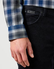 MĘSKIE SPODNIE SZTRUSKOWE WRANGLER TEXAS BLACK 112356789 W121016329