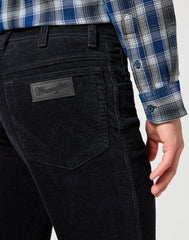 MĘSKIE SPODNIE SZTRUSKOWE WRANGLER TEXAS BLACK 112356789 W121016329
