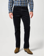 MĘSKIE SPODNIE SZTRUSKOWE WRANGLER TEXAS BLACK 112356789 W121016329