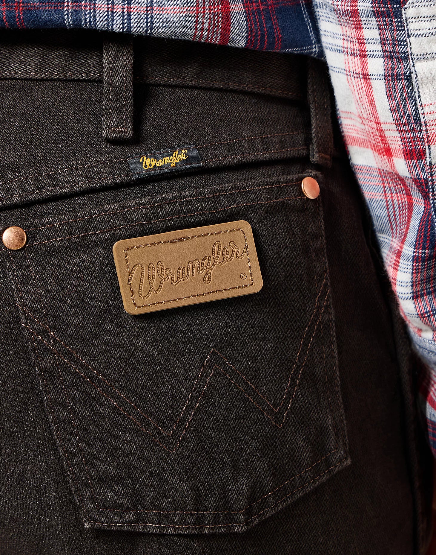 MESKIE SPODNIE WRANGLER 13MWZ BLACK CHOCOLATE 112358495