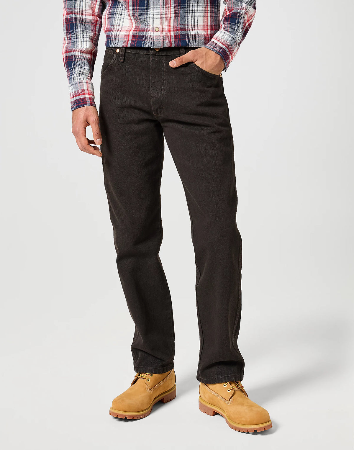 MESKIE SPODNIE WRANGLER 13MWZ BLACK CHOCOLATE 112358495