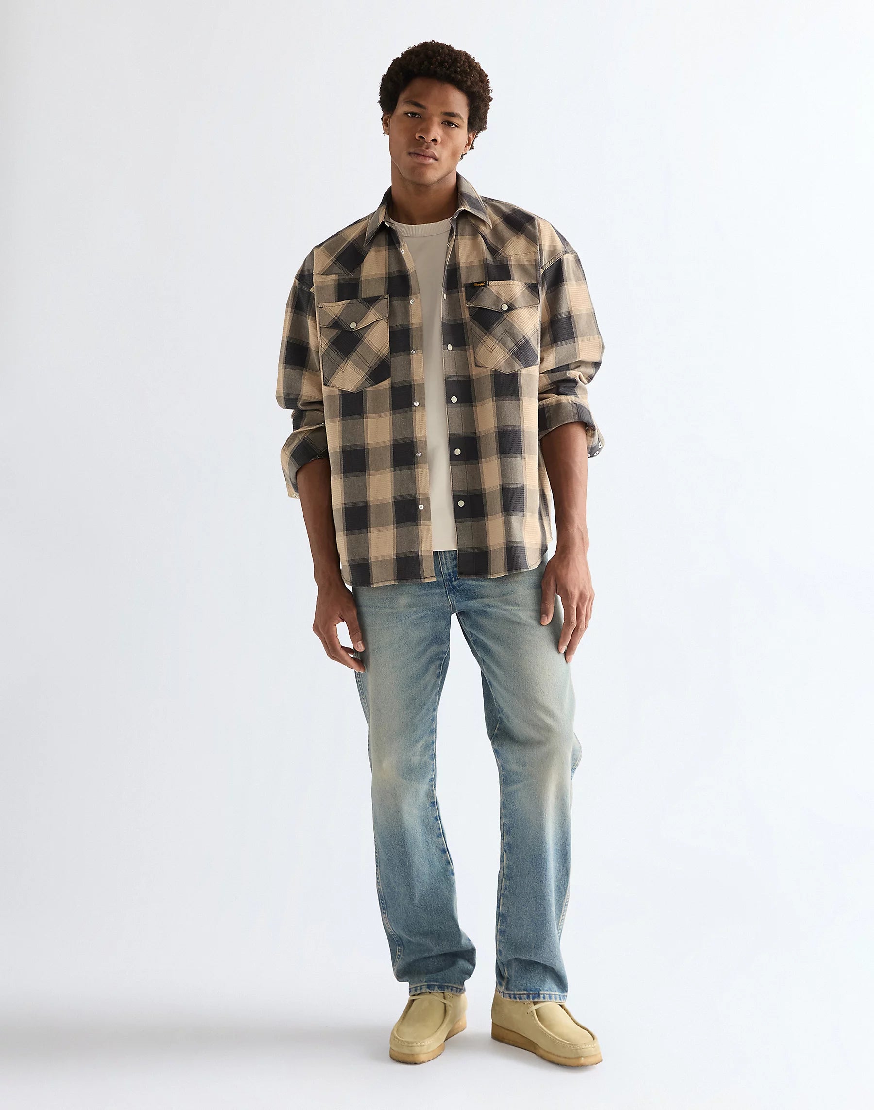 MESKIE SPODNIE WRANGLER 13MWZ MUDSTONE 112378999