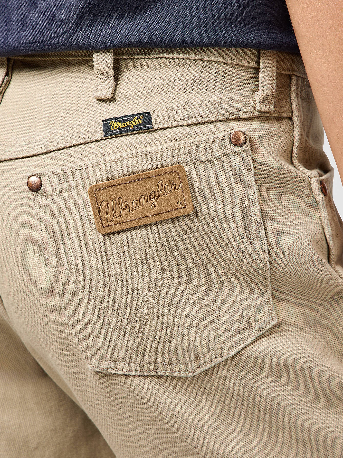 MĘSKIE SPODNIE WRANGLER 13MWZ PREWASHED TAN 112358473