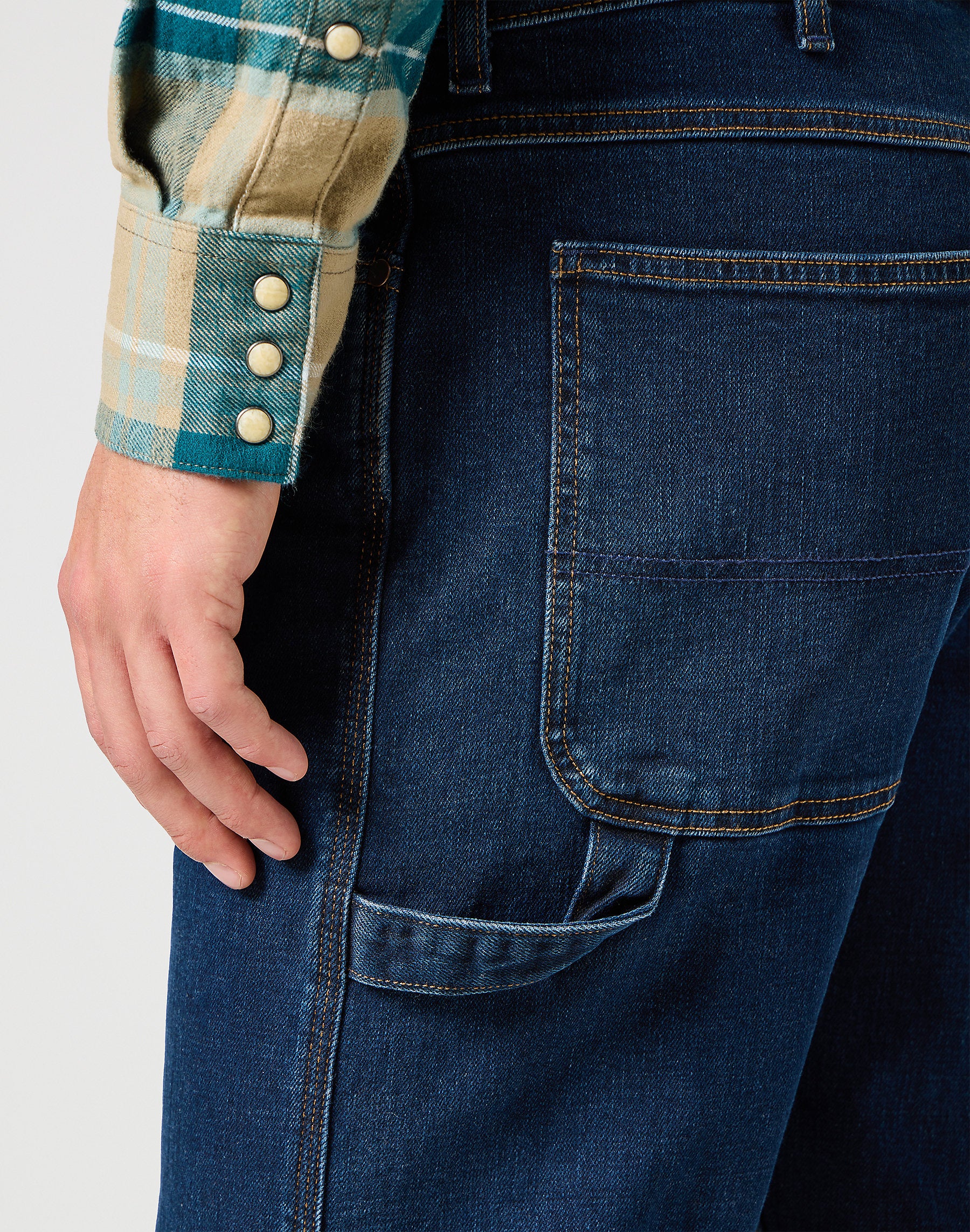 Męskie Spodnie Jeansowe Wrangler Carpenter Sea Bed 112355015
