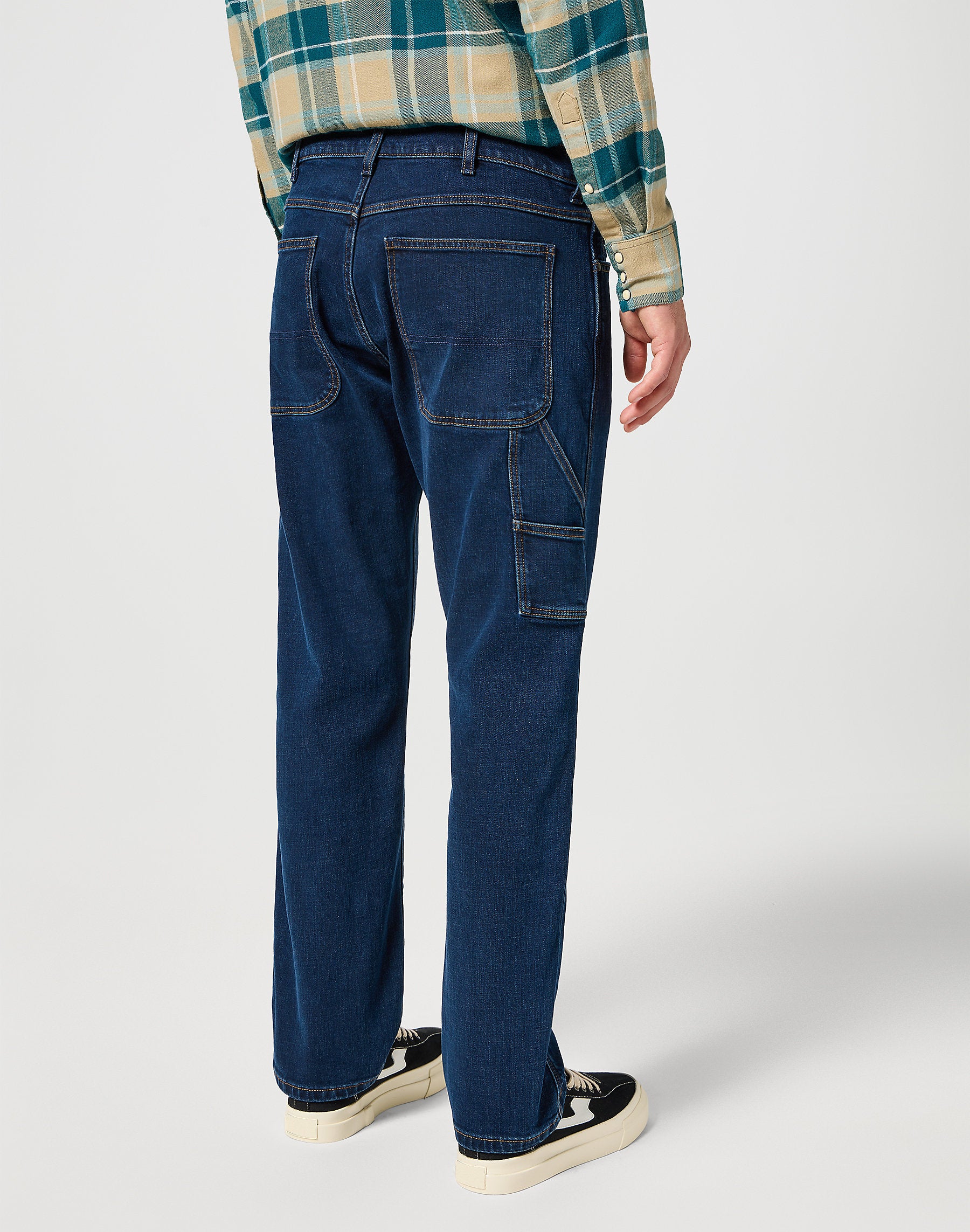 Męskie Spodnie Jeansowe Wrangler Carpenter Sea Bed 112355015