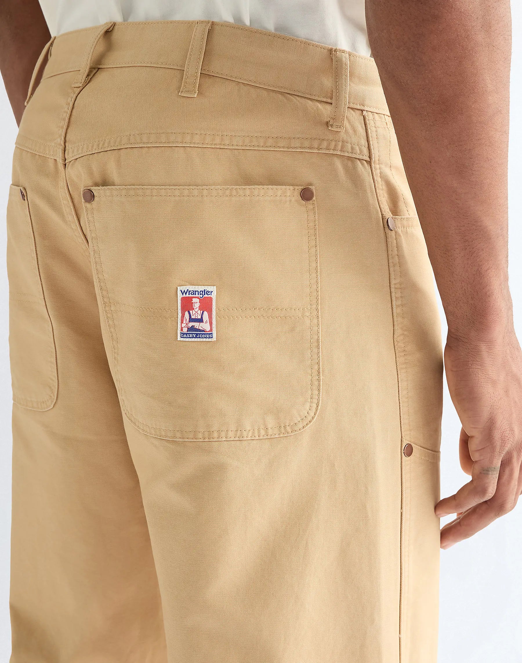 MESKIE SPODNIE WRANGLER DOUBLE KNEE CARPENTER GOLDEN WHEAT 112377856