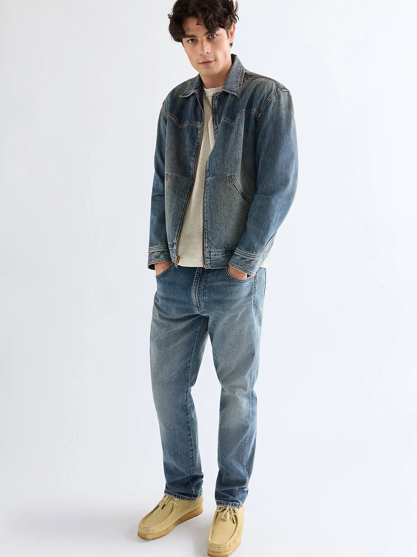 MESKIE SPODNIE WRANGLER FRONTIER DUSK 112377828