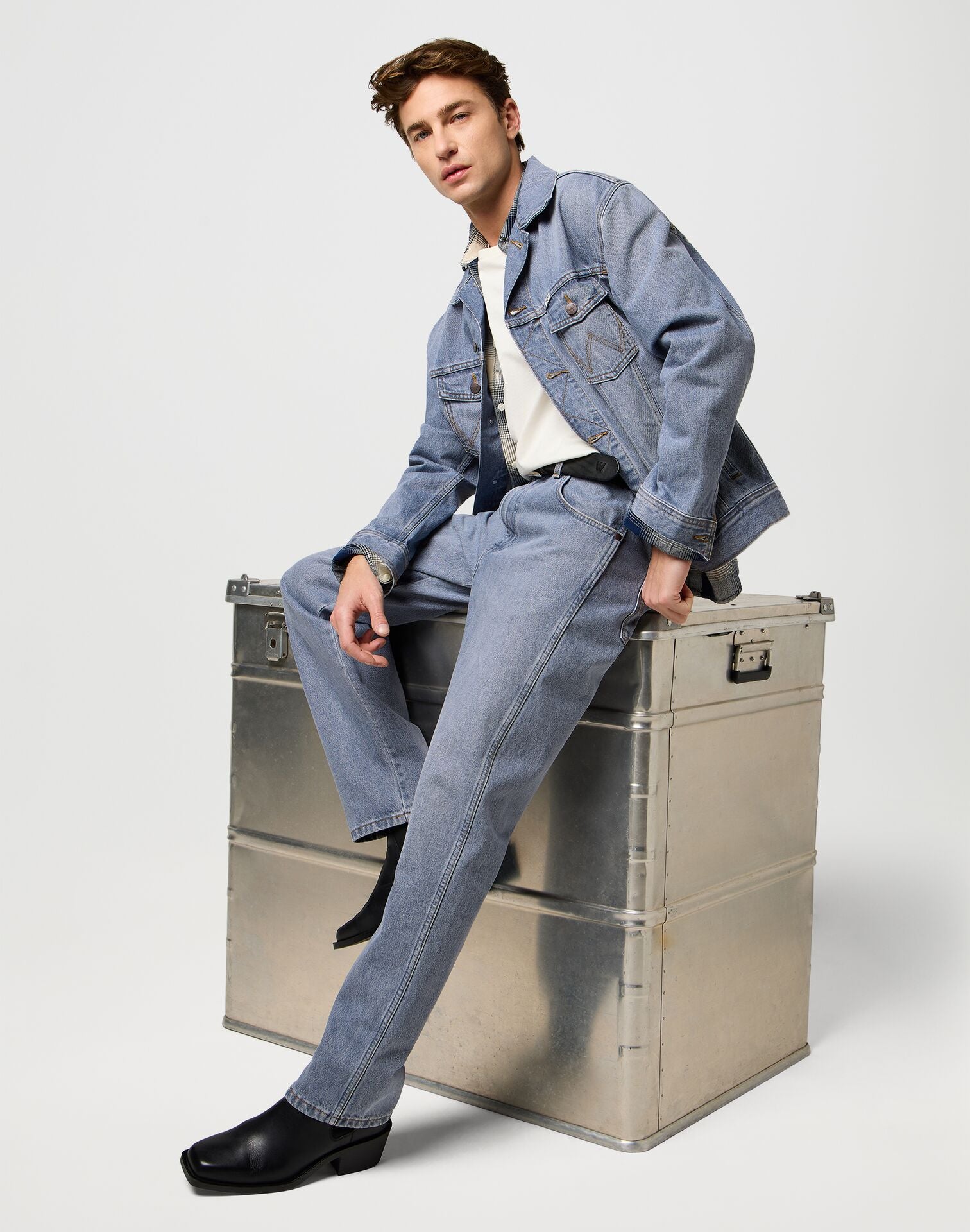 Męskie Spodnie Wrangler Frontier Light Ice 112370943