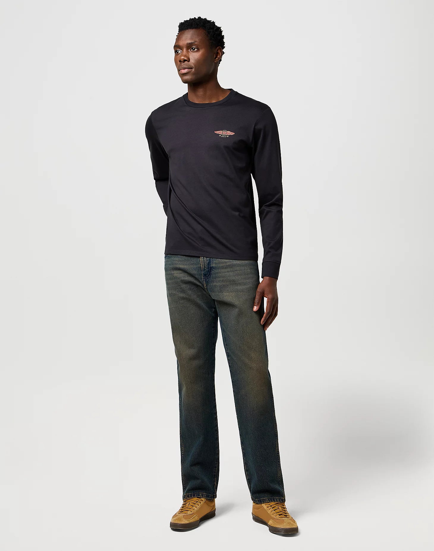 Meskie Spodnie Wrangler Frontier Nebula Black 112370956