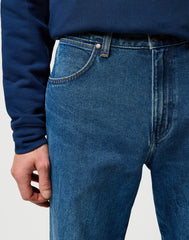 Męskie Spodnie Wrangler Frontier Retro Blue 112370955