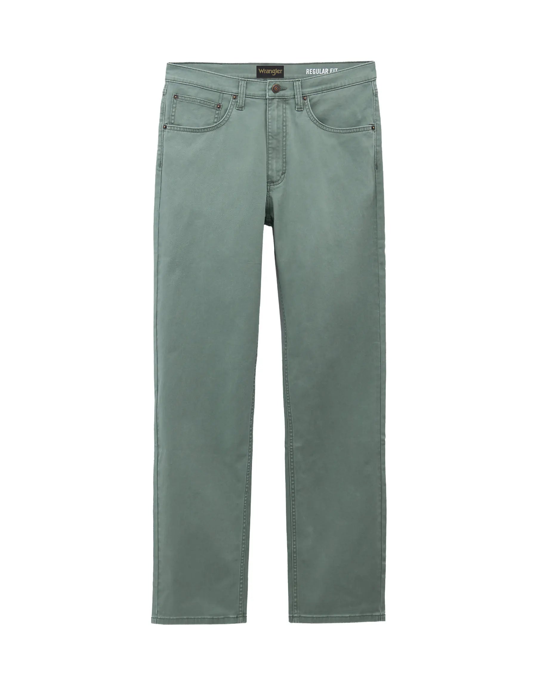 MĘSKIE SPODNIE WRANGLER GREENSBORO AGAVE GREEN 112378469