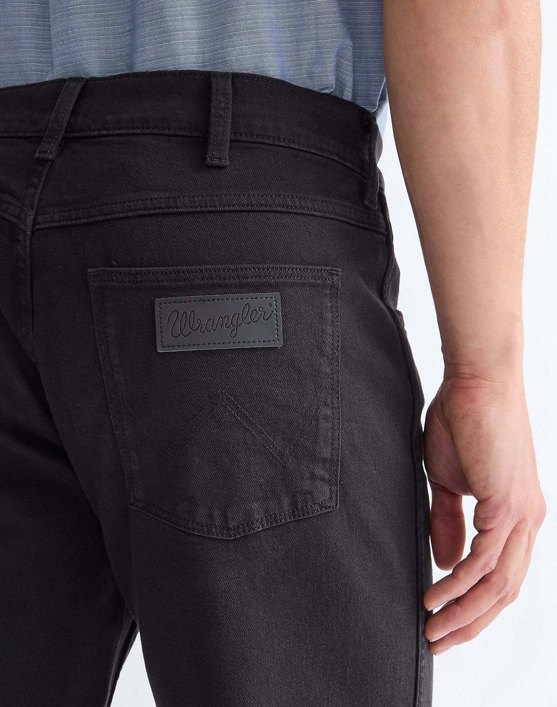 Męskie Spodnie Wrangler Greensboro Black Rinse 112362309