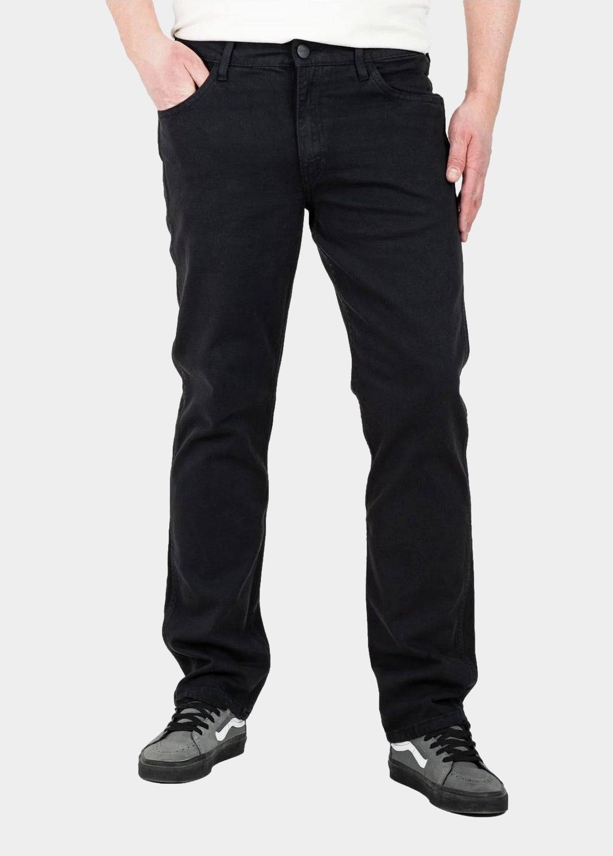Męskie Spodnie Wrangler Greensboro Black Rinse 112362309