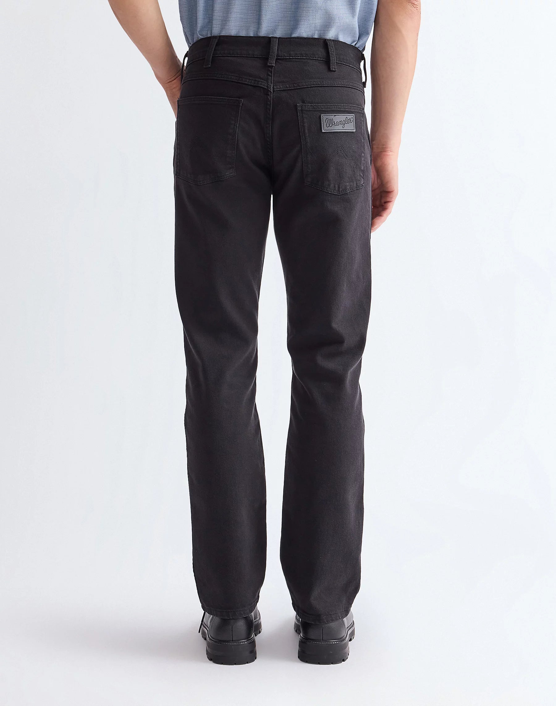 Męskie Spodnie Wrangler Greensboro Black Rinse 112362309