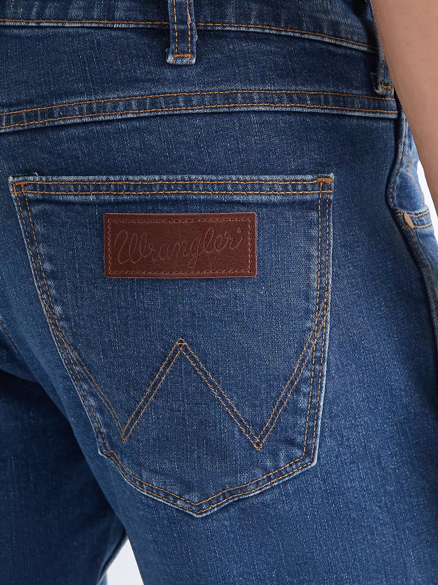 Męskie Spodnie Jeansowe Wrangler Greensboro Blue Tomorrow 112338770