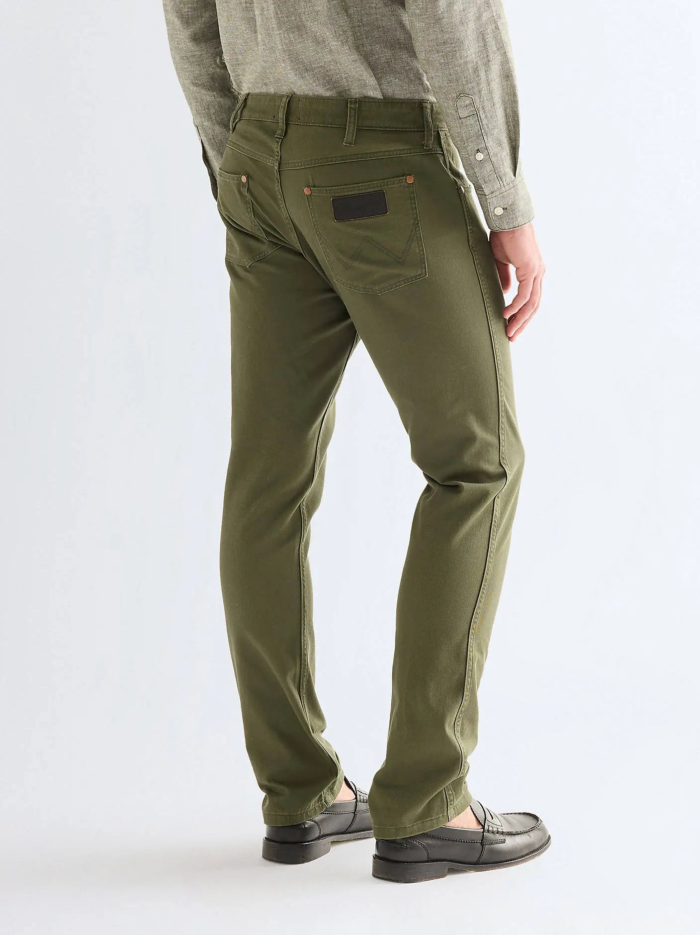 Męskie Spodnie Wrangler Greensboro Deep Depths 112378997