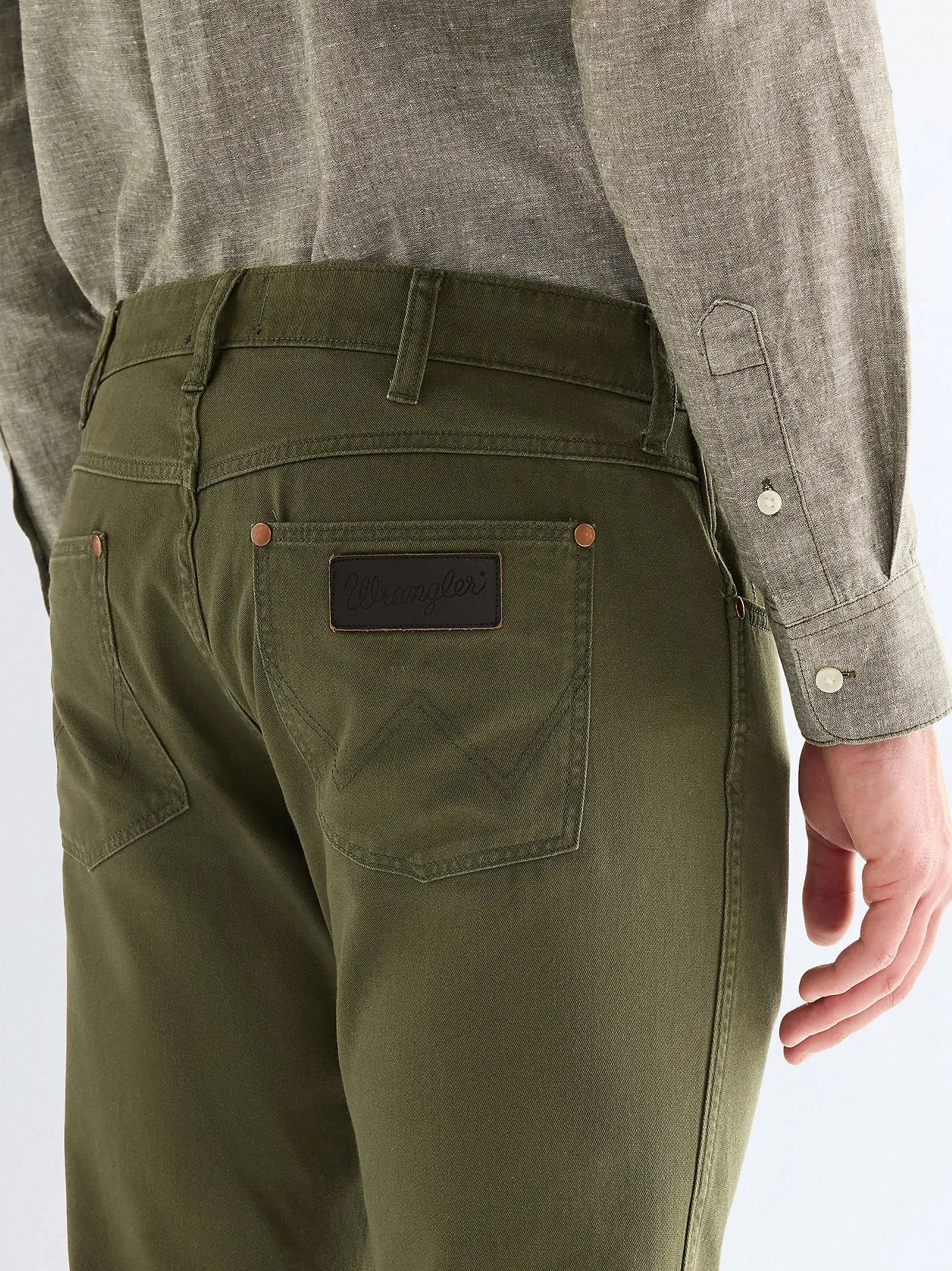 Męskie Spodnie Wrangler Greensboro Deep Depths 112378997