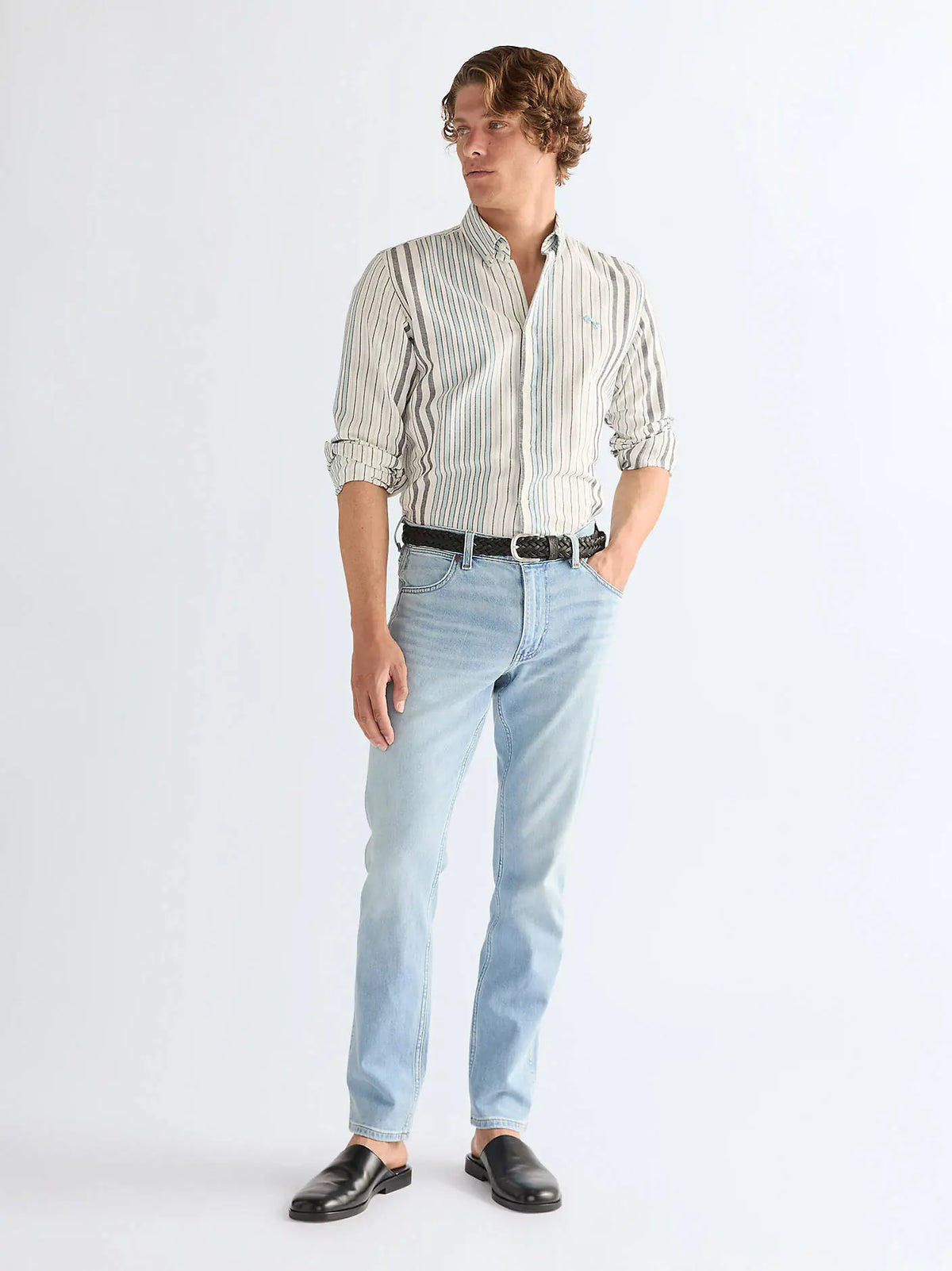 MESKIE SPODNIE WRANGLER GREENSBORO FIRELIGHT 112378688