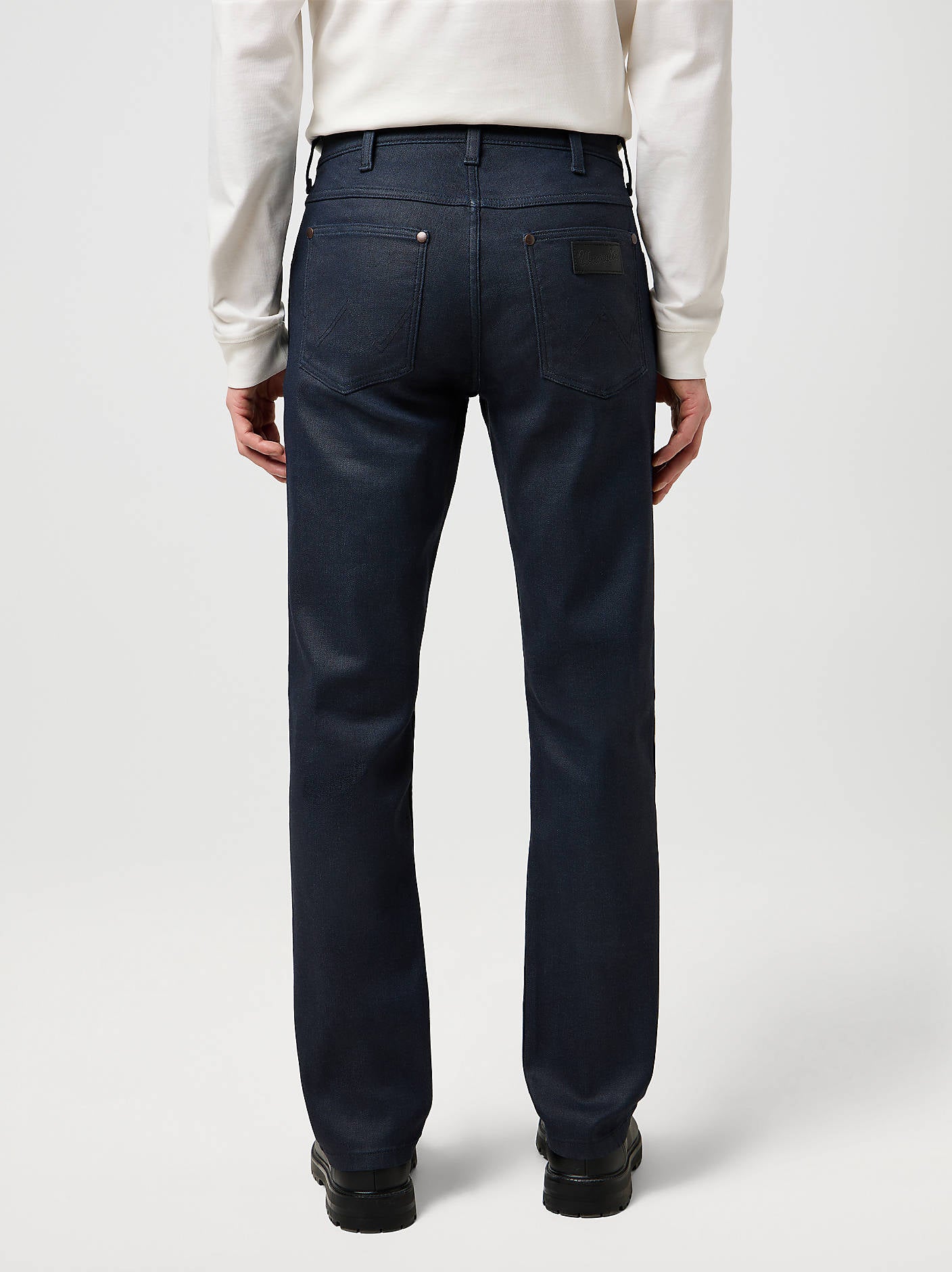 Męskie Spodnie Wrangler Greensboro Indigo Coated 112370719