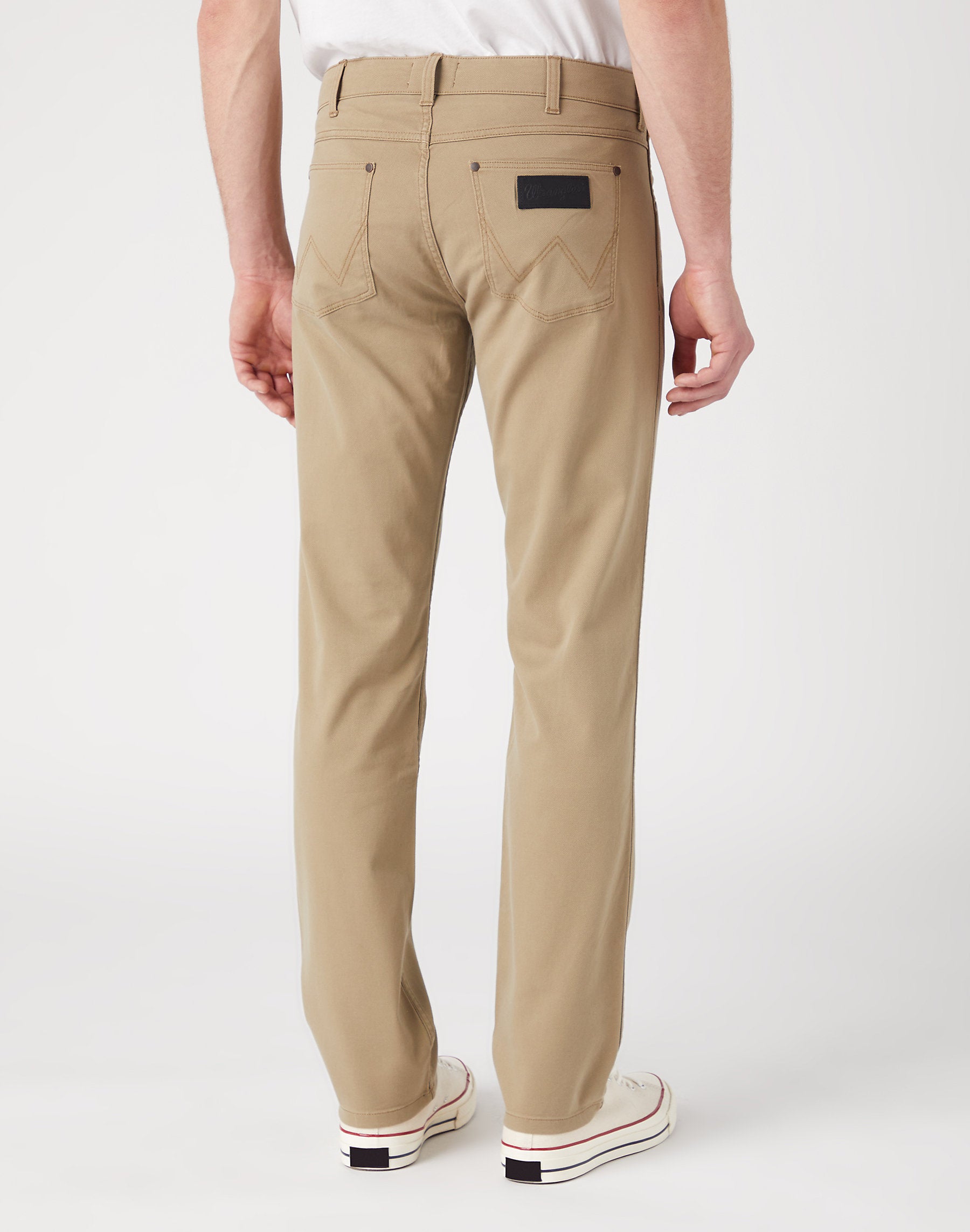 MESKIE SPODNIE WRANGLER GREENSBORO LEAD GREY 112342069