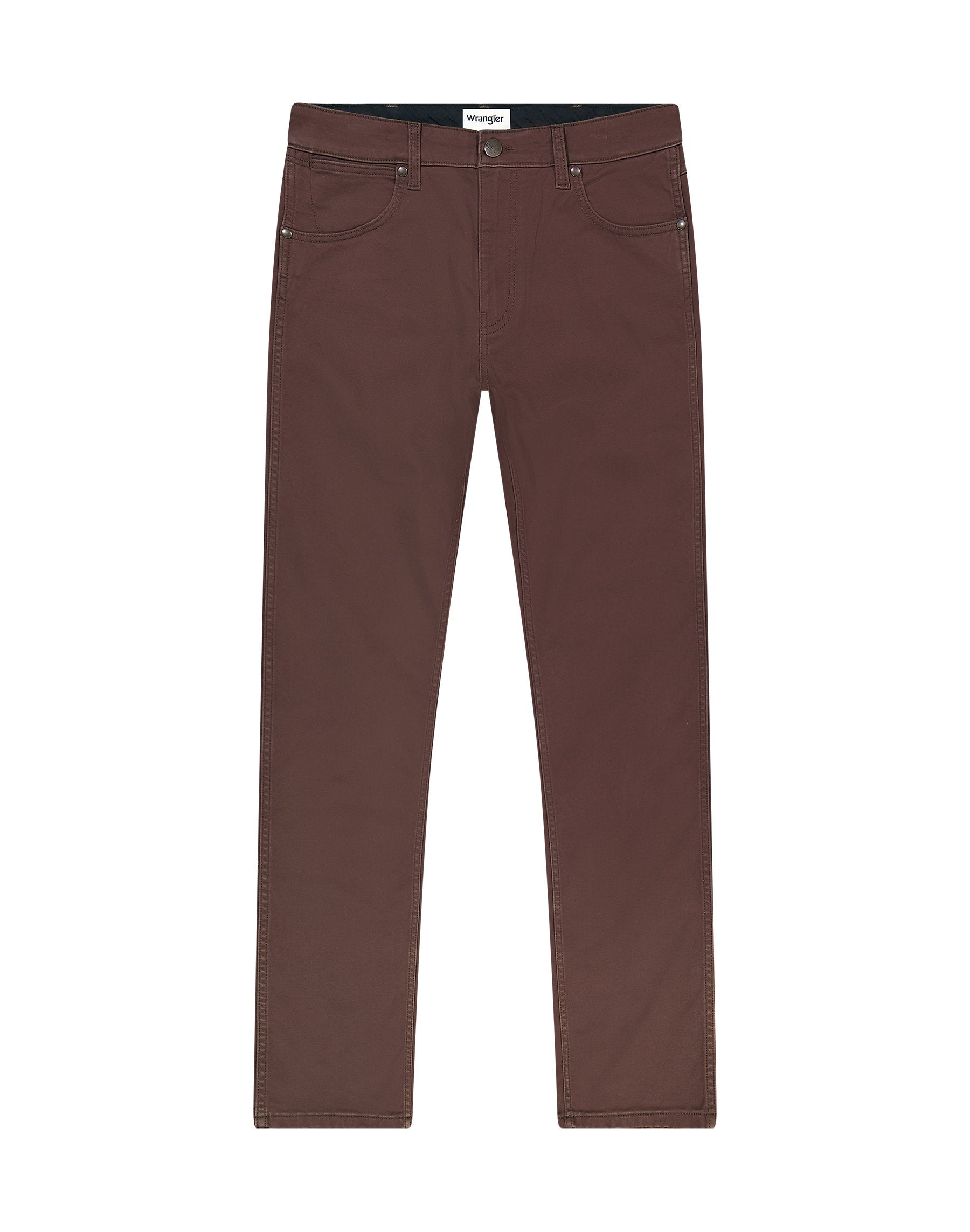 MESKIE SPODNIE WRANGLER GREENSBORO MAHOGANY 112370722