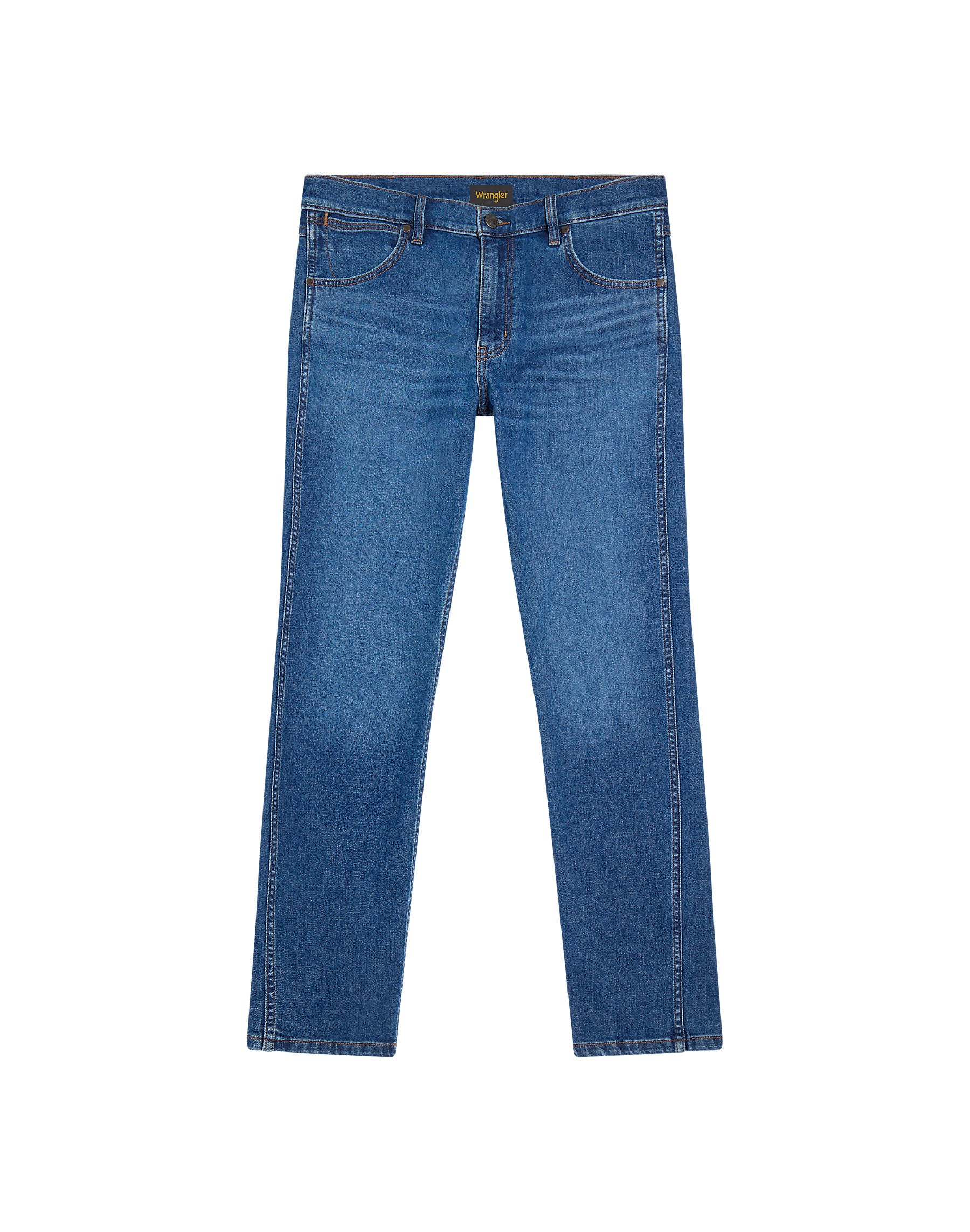Męskie Spodnie Jeansowe Wrangler Greensboro Mid Visual 112378816